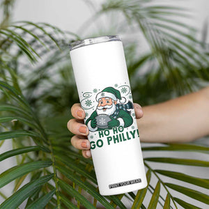 Funny Green Santa Ho Ho Go Philly Skinny Tumbler Retro Nostalgic Philadelphia Pride Christmas Gift TS02 Print Your Wear