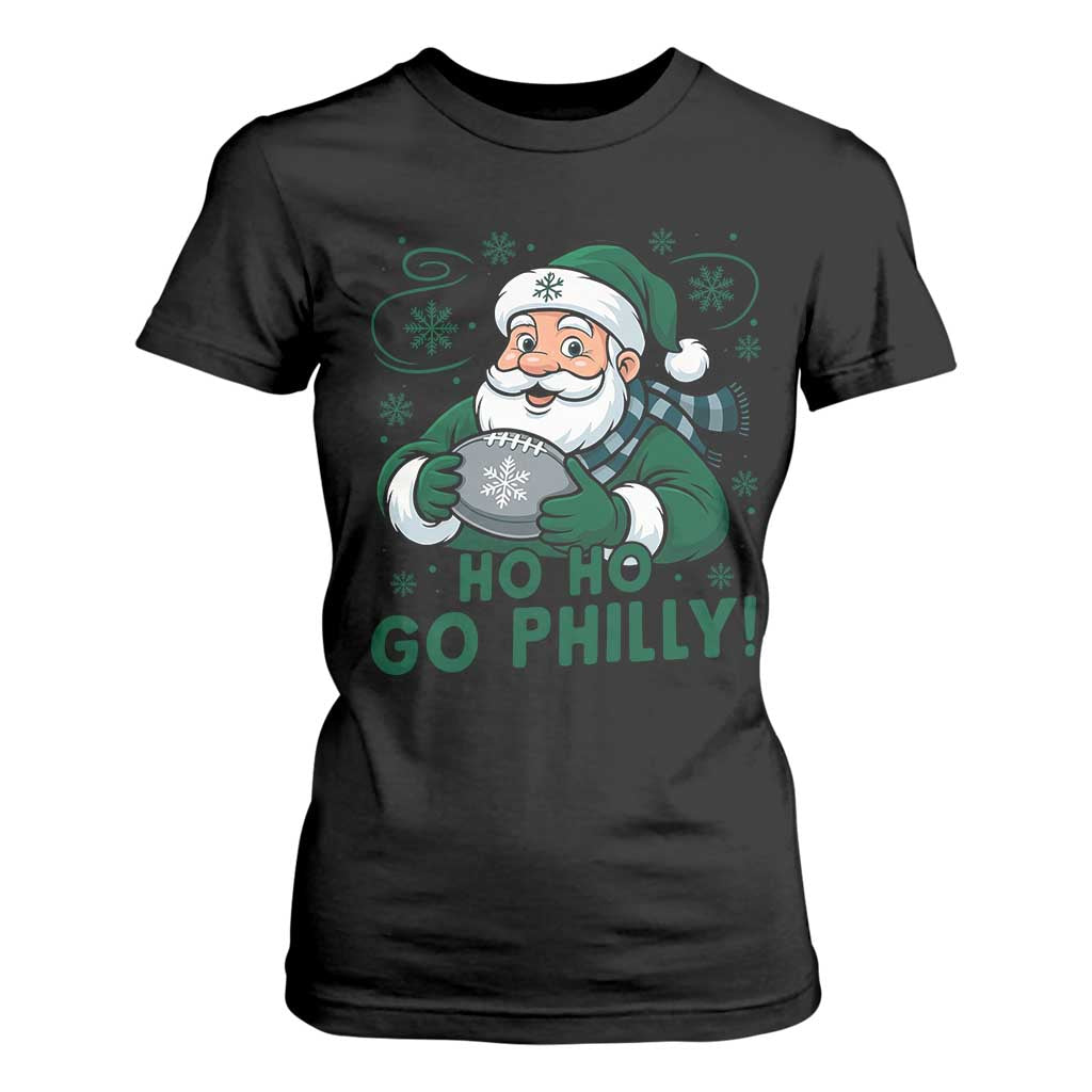 Funny Green Santa Ho Ho Go Philly T Shirt For Women Retro Nostalgic Philadelphia Pride Christmas Gift TS02 Black Print Your Wear