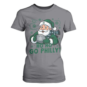 Funny Green Santa Ho Ho Go Philly T Shirt For Women Retro Nostalgic Philadelphia Pride Christmas Gift TS02 Charcoal Print Your Wear