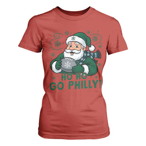 Funny Green Santa Ho Ho Go Philly T Shirt For Women Retro Nostalgic Philadelphia Pride Christmas Gift TS02 Red Print Your Wear