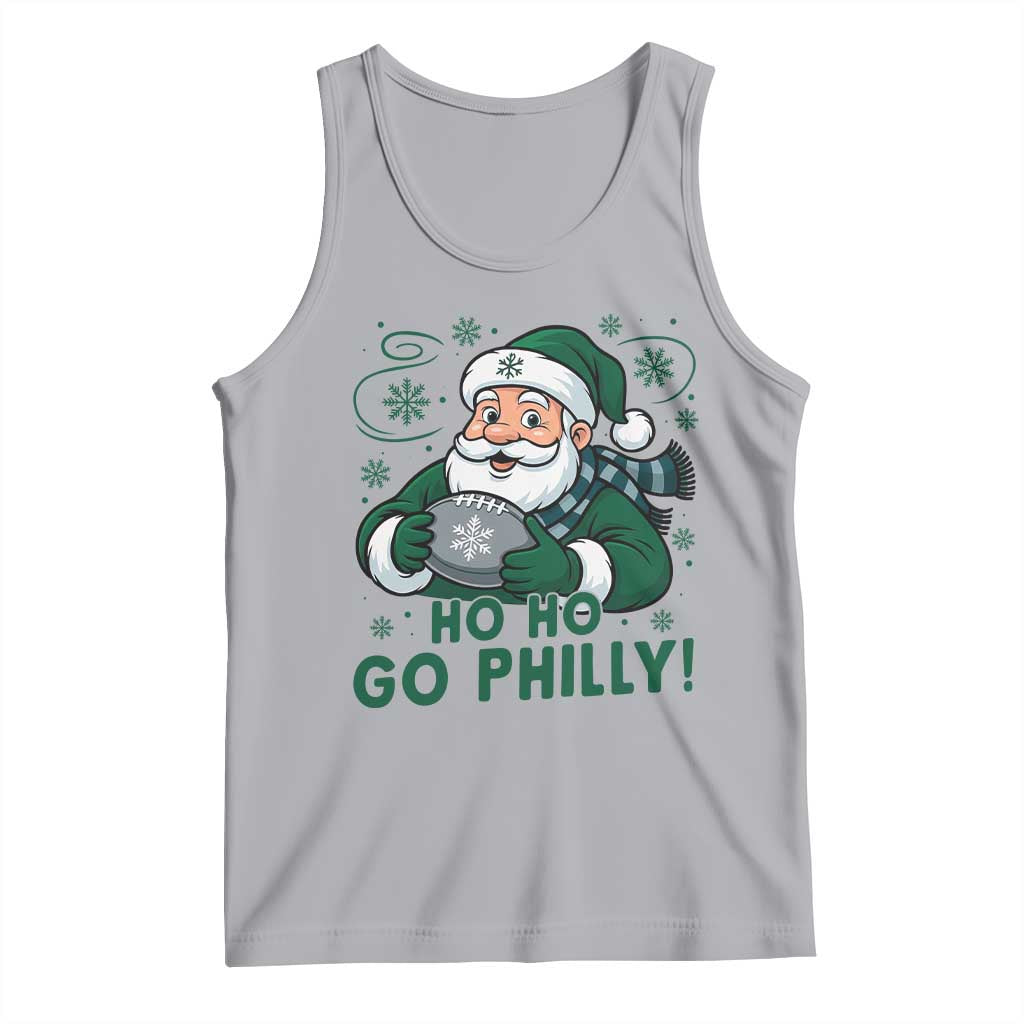 Funny Green Santa Ho Ho Go Philly Tank Top Retro Nostalgic Philadelphia Pride Christmas Gift TS02 Athletic Heather Print Your Wear