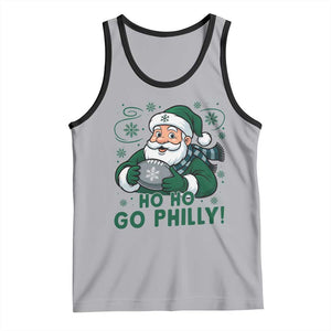 Funny Green Santa Ho Ho Go Philly Tank Top Retro Nostalgic Philadelphia Pride Christmas Gift TS02 Athletic Heather Black Print Your Wear