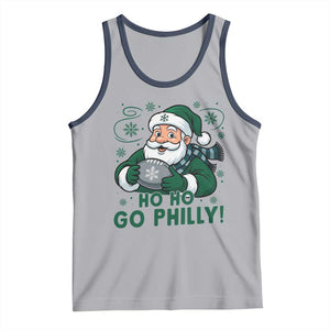 Funny Green Santa Ho Ho Go Philly Tank Top Retro Nostalgic Philadelphia Pride Christmas Gift TS02 Athletic Heather Navy Print Your Wear