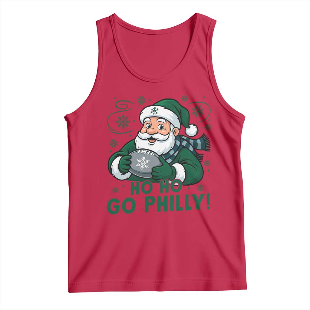 Funny Green Santa Ho Ho Go Philly Tank Top Retro Nostalgic Philadelphia Pride Christmas Gift TS02 Red Print Your Wear