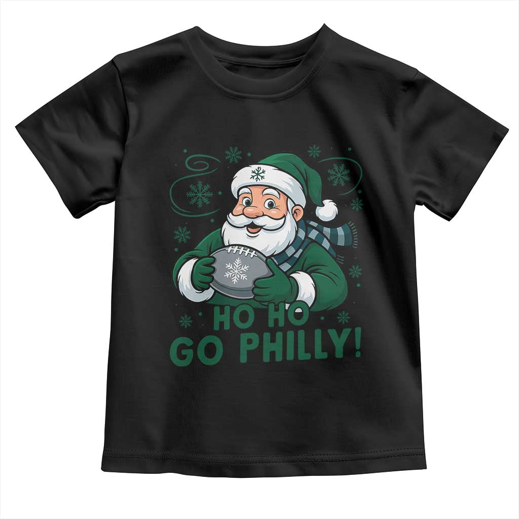 Funny Green Santa Ho Ho Go Philly Toddler T Shirt Retro Nostalgic Philadelphia Pride Christmas Gift TS02 Black Print Your Wear