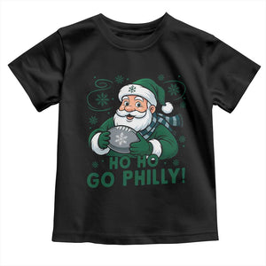 Funny Green Santa Ho Ho Go Philly Toddler T Shirt Retro Nostalgic Philadelphia Pride Christmas Gift TS02 Black Print Your Wear