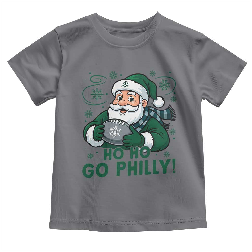 Funny Green Santa Ho Ho Go Philly Toddler T Shirt Retro Nostalgic Philadelphia Pride Christmas Gift TS02 Charcoal Print Your Wear