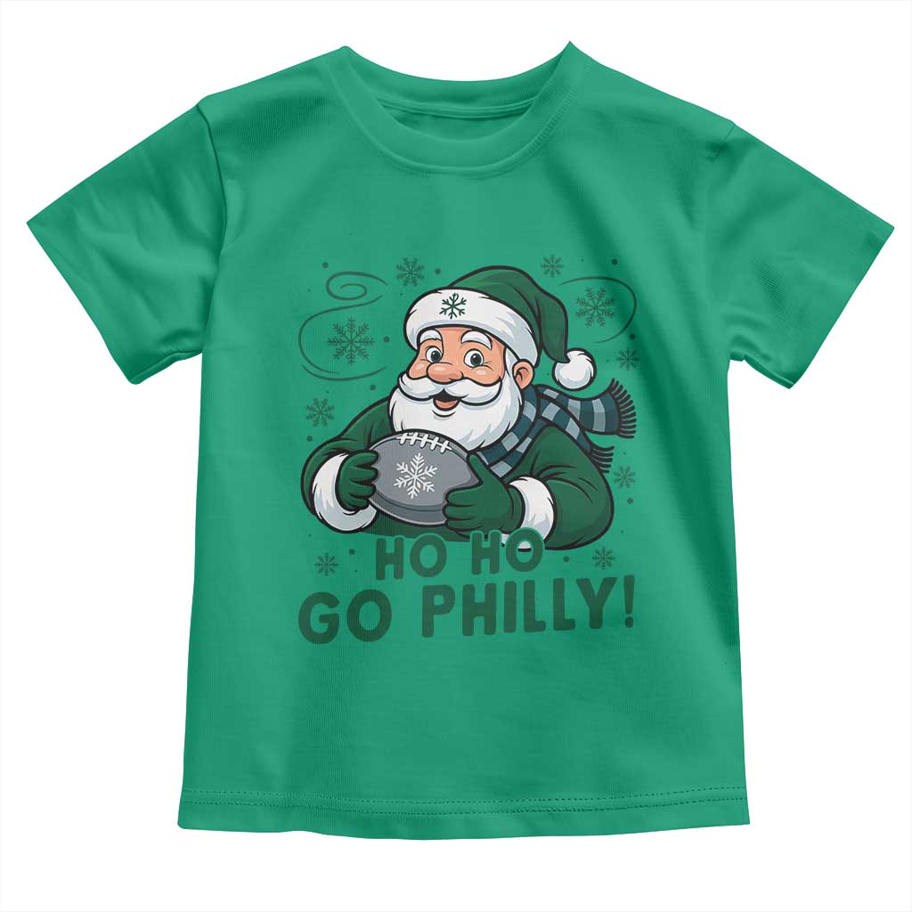 Funny Green Santa Ho Ho Go Philly Toddler T Shirt Retro Nostalgic Philadelphia Pride Christmas Gift TS02 Irish Green Print Your Wear
