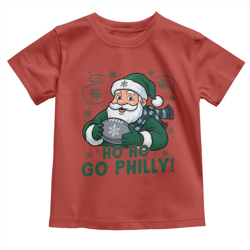 Funny Green Santa Ho Ho Go Philly Toddler T Shirt Retro Nostalgic Philadelphia Pride Christmas Gift TS02 Red Print Your Wear