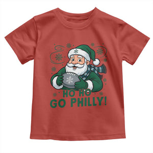 Funny Green Santa Ho Ho Go Philly Toddler T Shirt Retro Nostalgic Philadelphia Pride Christmas Gift TS02 Red Print Your Wear