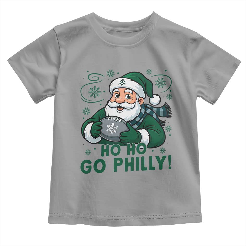 Funny Green Santa Ho Ho Go Philly Toddler T Shirt Retro Nostalgic Philadelphia Pride Christmas Gift TS02 Sport Gray Print Your Wear