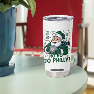 Funny Green Santa Ho Ho Go Philly Tumbler Cup Retro Nostalgic Philadelphia Pride Christmas Gift TS02 Print Your Wear