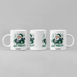 Funny Green Santa Ho Ho Go Philly Coffee Mug Retro Nostalgic Philadelphia Pride Christmas Gift TS02 Print Your Wear