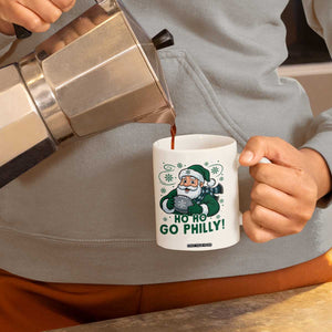 Funny Green Santa Ho Ho Go Philly Coffee Mug Retro Nostalgic Philadelphia Pride Christmas Gift TS02 Print Your Wear