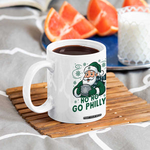 Funny Green Santa Ho Ho Go Philly Coffee Mug Retro Nostalgic Philadelphia Pride Christmas Gift TS02 Print Your Wear