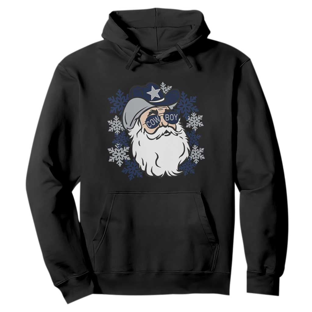 Western Cowboy Santa Christmas Hoodie Cool Retro Nostalgic Xmas Gift TS02 Black Print Your Wear
