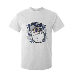 Western Cowboy Santa Christmas T Shirt For Kid Cool Retro Nostalgic Xmas Gift TS02 White Print Your Wear