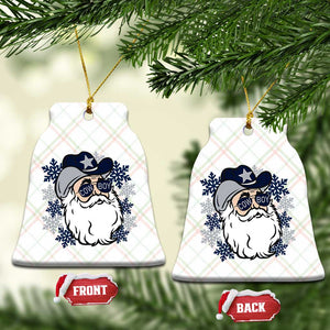 Western Cowboy Santa Christmas Ceramic Ornament Cool Retro Nostalgic Xmas Gift TS02 Print Your Wear