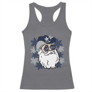 Western Cowboy Santa Christmas Racerback Tank Top Cool Retro Nostalgic Xmas Gift TS02 Charcoal Print Your Wear