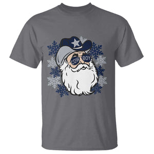 Western Cowboy Santa Christmas T Shirt Cool Retro Nostalgic Xmas Gift TS02 Charcoal Print Your Wear