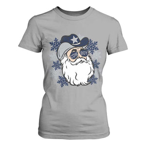 Western Cowboy Santa Christmas T Shirt For Women Cool Retro Nostalgic Xmas Gift TS02 Sport Gray Print Your Wear