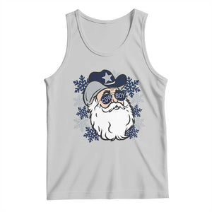 Western Cowboy Santa Christmas Tank Top Cool Retro Nostalgic Xmas Gift TS02 Ash Print Your Wear
