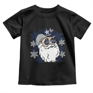 Western Cowboy Santa Christmas Toddler T Shirt Cool Retro Nostalgic Xmas Gift TS02 Black Print Your Wear