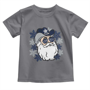 Western Cowboy Santa Christmas Toddler T Shirt Cool Retro Nostalgic Xmas Gift TS02 Charcoal Print Your Wear