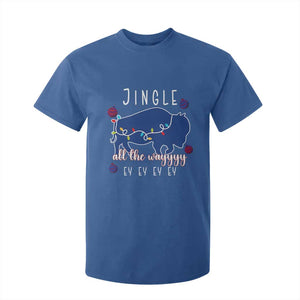Buffalo Christmas Jingle All the Way Ey T Shirt For Kid Xmas Lights Funny Holiday Gift TS02 Royal Blue Print Your Wear