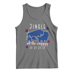 Buffalo Christmas Jingle All the Way Ey Tank Top Xmas Lights Funny Holiday Gift TS02 Black Heather Print Your Wear