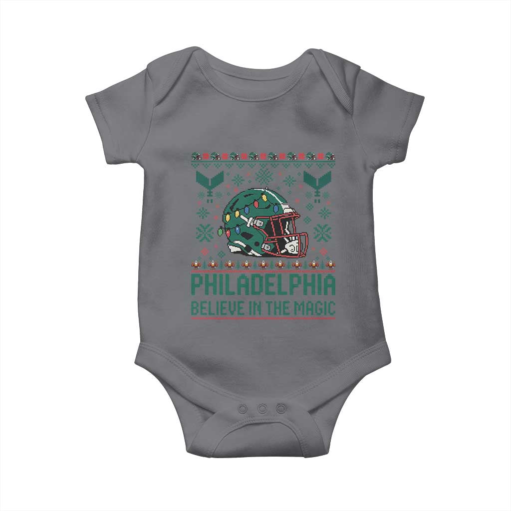 Philadelphia Believe in the Magic Baby Onesie Retro Philly PFE Sport Fans Christmas Gift TS02 Charcoal Print Your Wear