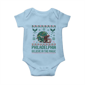 Philadelphia Believe in the Magic Baby Onesie Retro Philly PFE Sport Fans Christmas Gift TS02 Light Blue Print Your Wear