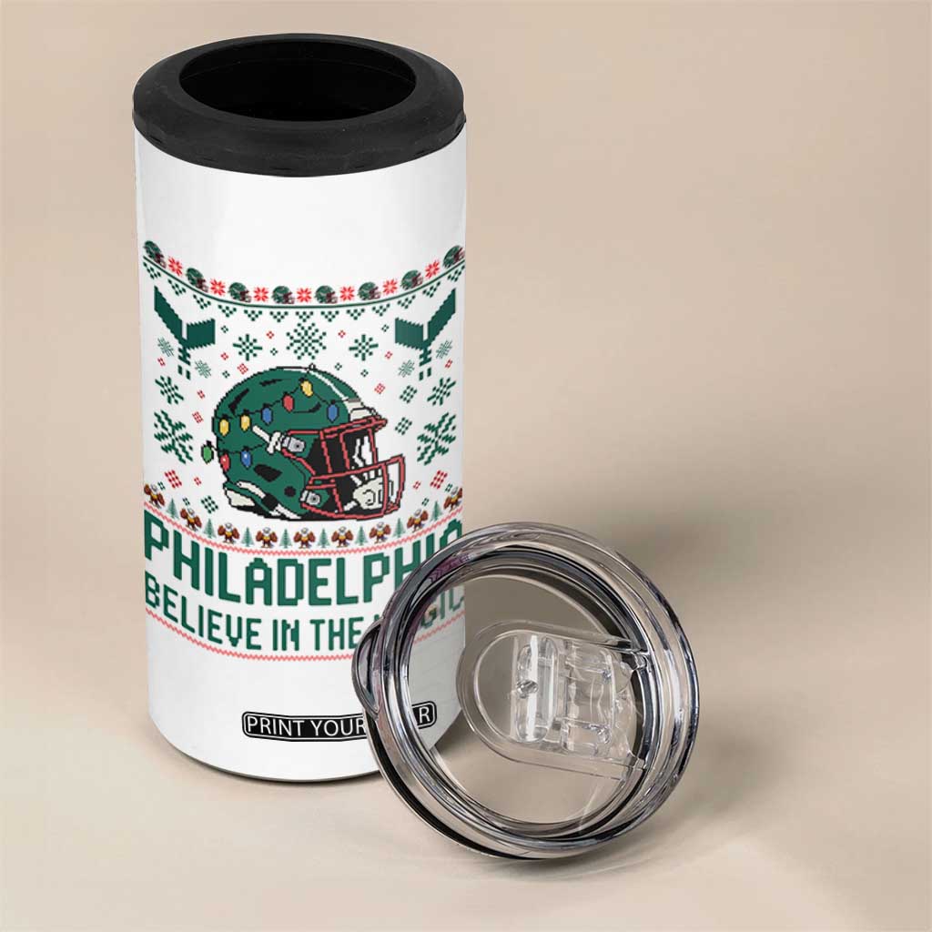 Philadelphia Believe in the Magic 4 in 1 Can Cooler Tumbler Retro Philly PFE Sport Fans Christmas Gift TS02 Print Your Wear