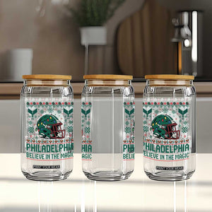 Philadelphia Believe in the Magic Glass Can Retro Philly PFE Sport Fans Christmas Gift TS02 Print Your Wear