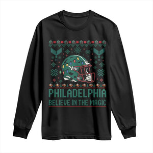 Philadelphia Believe in the Magic Long Sleeve Shirt Retro Philly PFE Sport Fans Christmas Gift TS02 Black Print Your Wear