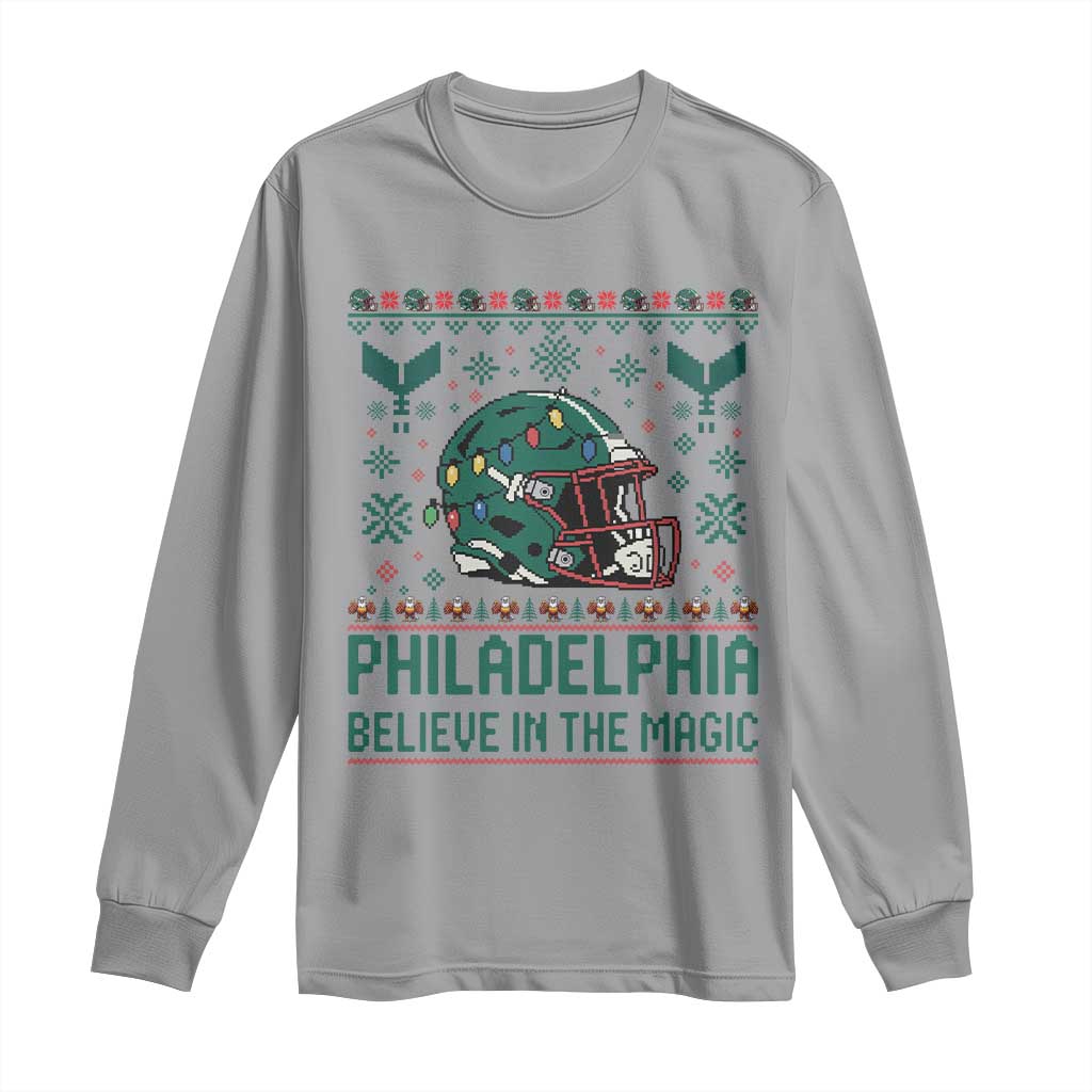 Philadelphia Believe in the Magic Long Sleeve Shirt Retro Philly PFE Sport Fans Christmas Gift TS02 Sport Gray Print Your Wear