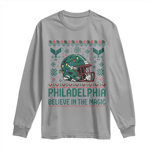 Philadelphia Believe in the Magic Long Sleeve Shirt Retro Philly PFE Sport Fans Christmas Gift TS02 Sport Gray Print Your Wear