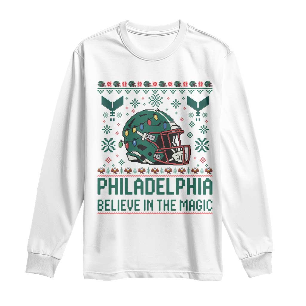 Philadelphia Believe in the Magic Long Sleeve Shirt Retro Philly PFE Sport Fans Christmas Gift TS02 White Print Your Wear