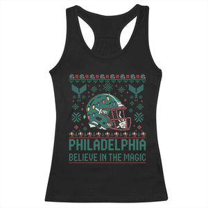 Philadelphia Believe in the Magic Racerback Tank Top Retro Philly PFE Sport Fans Christmas Gift TS02 Black Print Your Wear