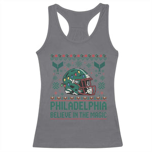 Philadelphia Believe in the Magic Racerback Tank Top Retro Philly PFE Sport Fans Christmas Gift TS02 Charcoal Print Your Wear