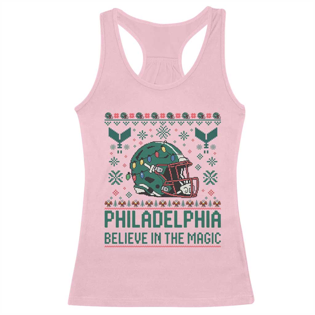 Philadelphia Believe in the Magic Racerback Tank Top Retro Philly PFE Sport Fans Christmas Gift TS02 Light Pink Print Your Wear