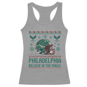 Philadelphia Believe in the Magic Racerback Tank Top Retro Philly PFE Sport Fans Christmas Gift TS02 Sport Gray Print Your Wear
