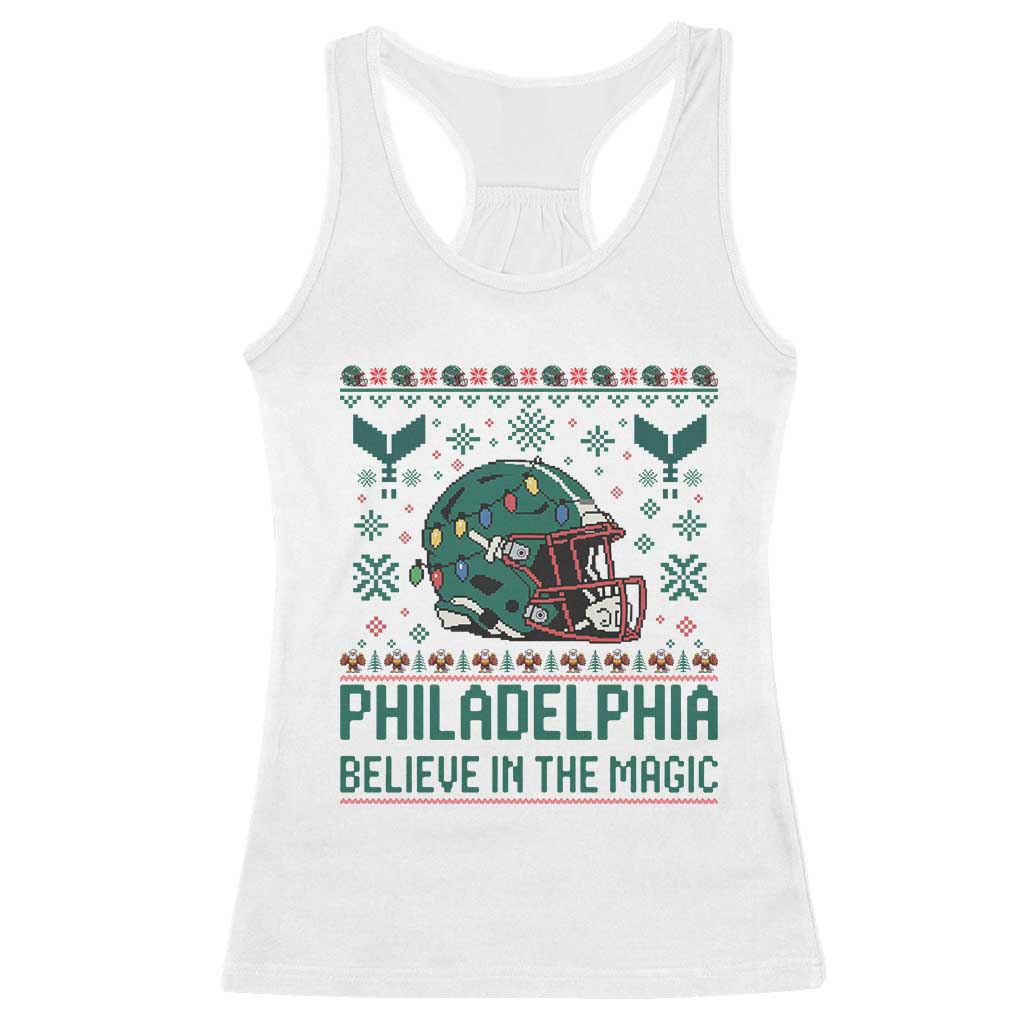 Philadelphia Believe in the Magic Racerback Tank Top Retro Philly PFE Sport Fans Christmas Gift TS02 White Print Your Wear