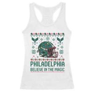 Philadelphia Believe in the Magic Racerback Tank Top Retro Philly PFE Sport Fans Christmas Gift TS02 White Print Your Wear