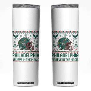 Philadelphia Believe in the Magic Skinny Tumbler Retro Philly PFE Sport Fans Christmas Gift TS02 White Print Your Wear