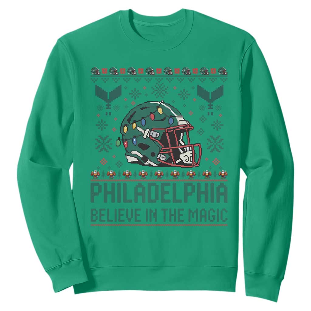 Philadelphia Believe in the Magic Sweatshirt Retro Philly PFE Sport Fans Christmas Gift TS02 Irish Green Print Your Wear