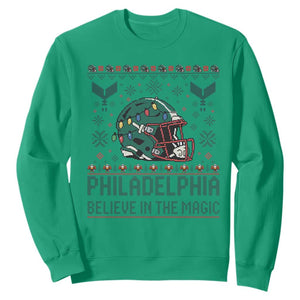 Philadelphia Believe in the Magic Sweatshirt Retro Philly PFE Sport Fans Christmas Gift TS02 Irish Green Print Your Wear