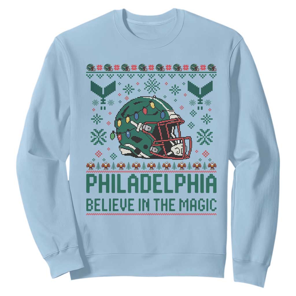 Philadelphia Believe in the Magic Sweatshirt Retro Philly PFE Sport Fans Christmas Gift TS02 Light Blue Print Your Wear