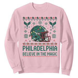 Philadelphia Believe in the Magic Sweatshirt Retro Philly PFE Sport Fans Christmas Gift TS02 Light Pink Print Your Wear