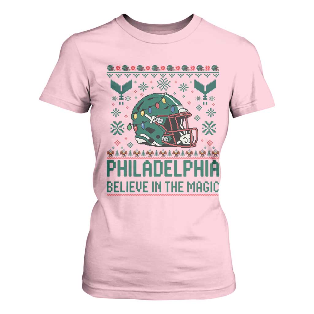 Philadelphia Believe in the Magic T Shirt For Women Retro Philly PFE Sport Fans Christmas Gift TS02 Light Pink Print Your Wear